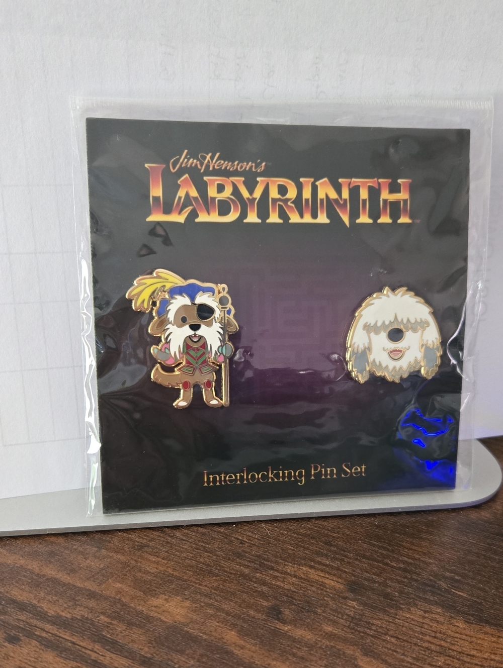 Jim Henson's Labyrinth Interlocking Brooch Set - Multicolor Gold Accents
